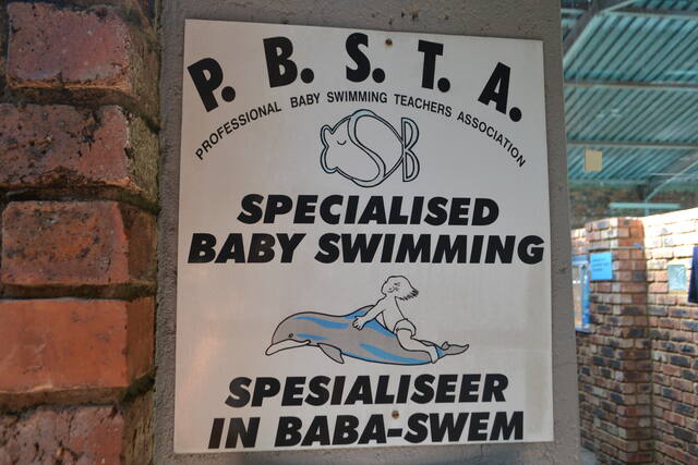 PBSTA specialised baby swimming sign